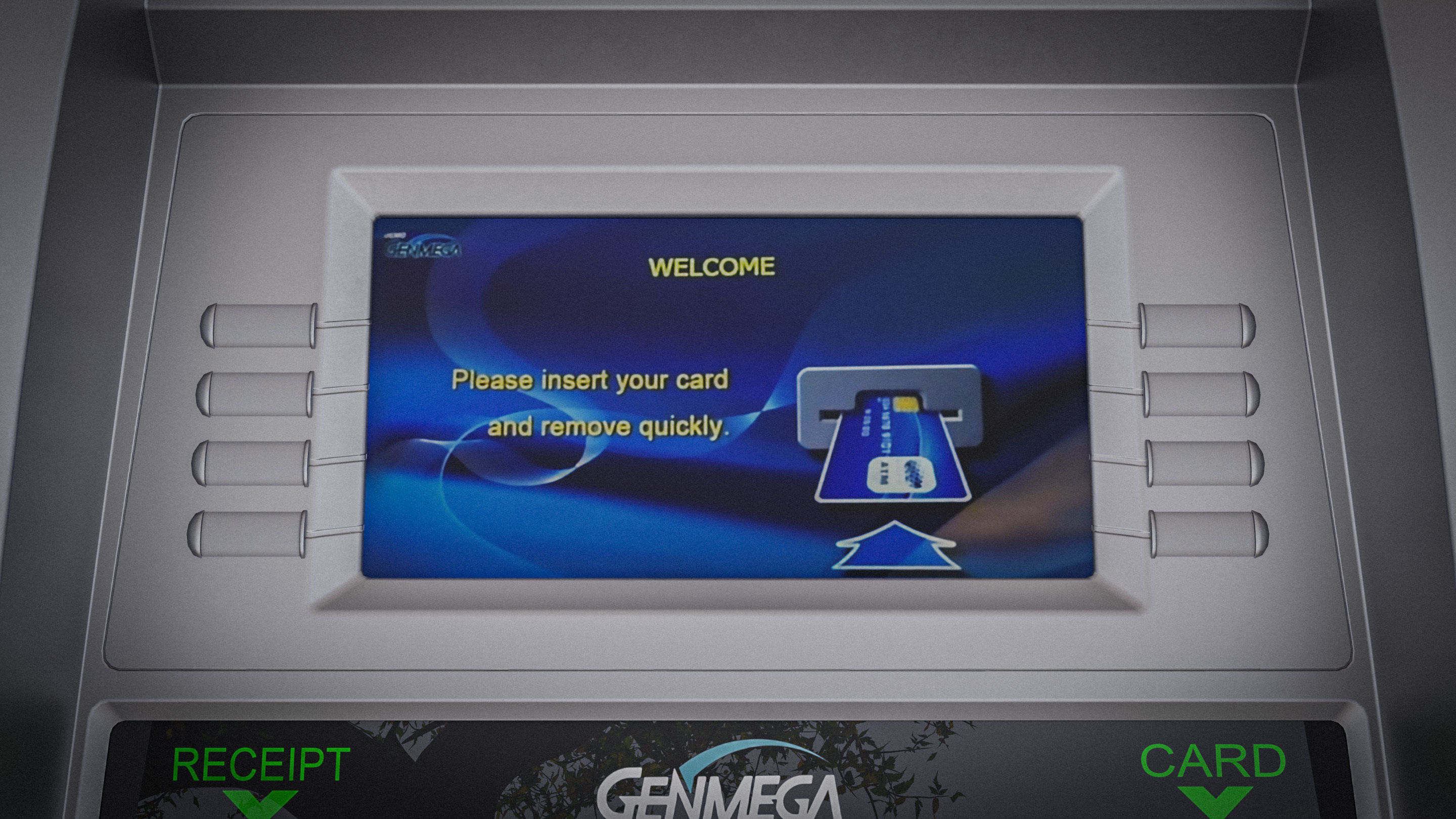 ATM Machine - Genmega G2500 Low-poly 3D model_7