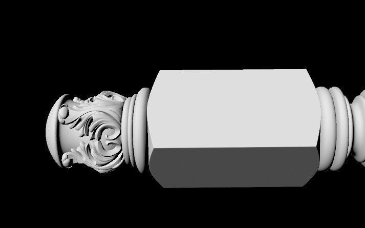 antique baluster 3D model_4