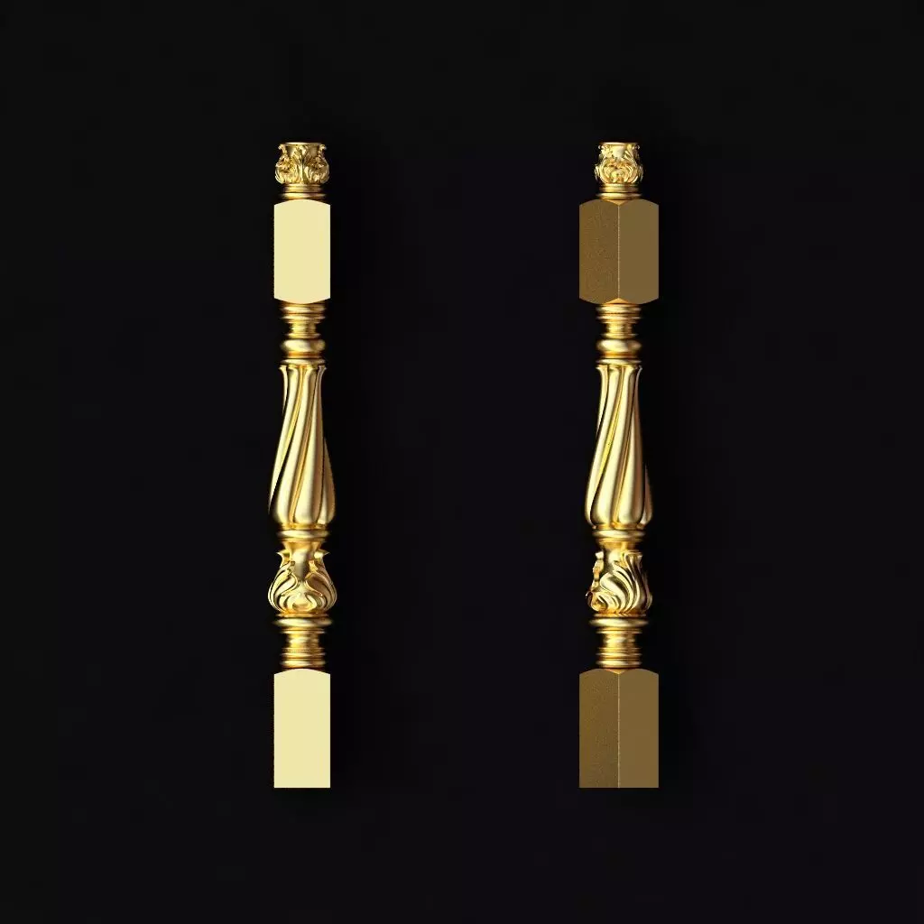 antique baluster 3D model_0