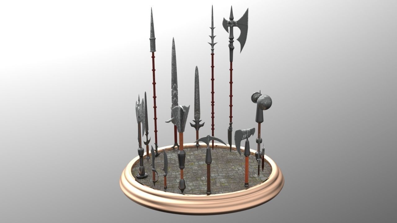 Weapon Pack 3D model_0