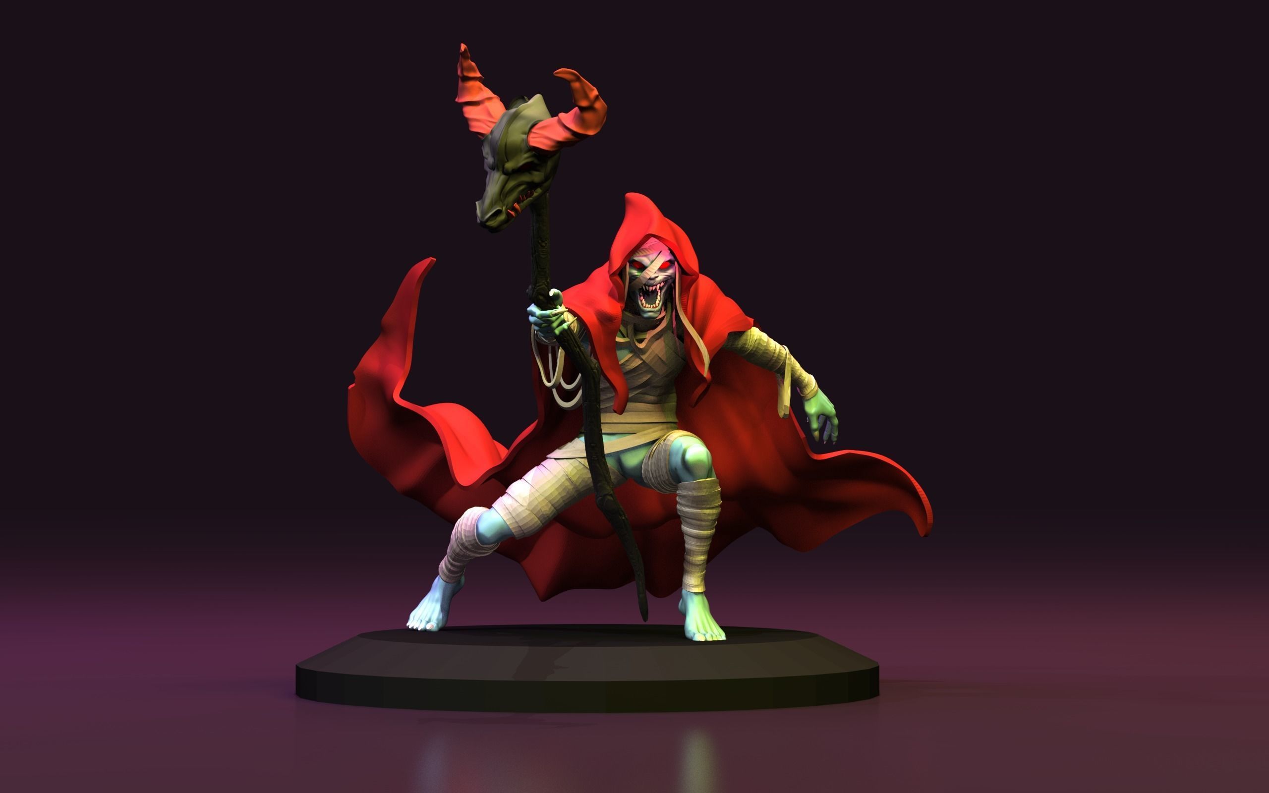 MummRa Wang Sorcerer from Thundercats STL files for 3d printing 3D print model_5