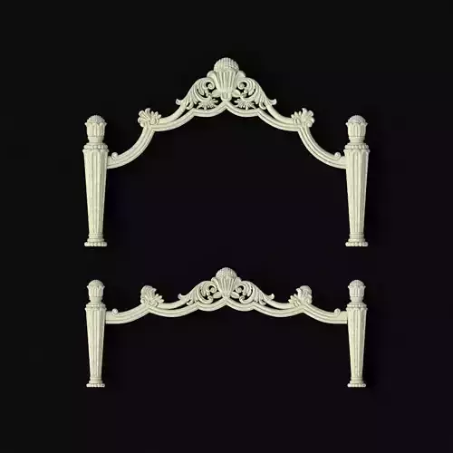 headboard and footboard of the bed