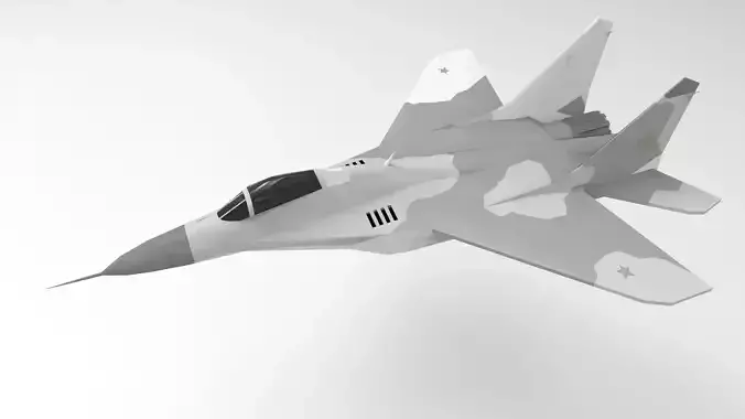 Mig 29 Fighter Jet Low Poly