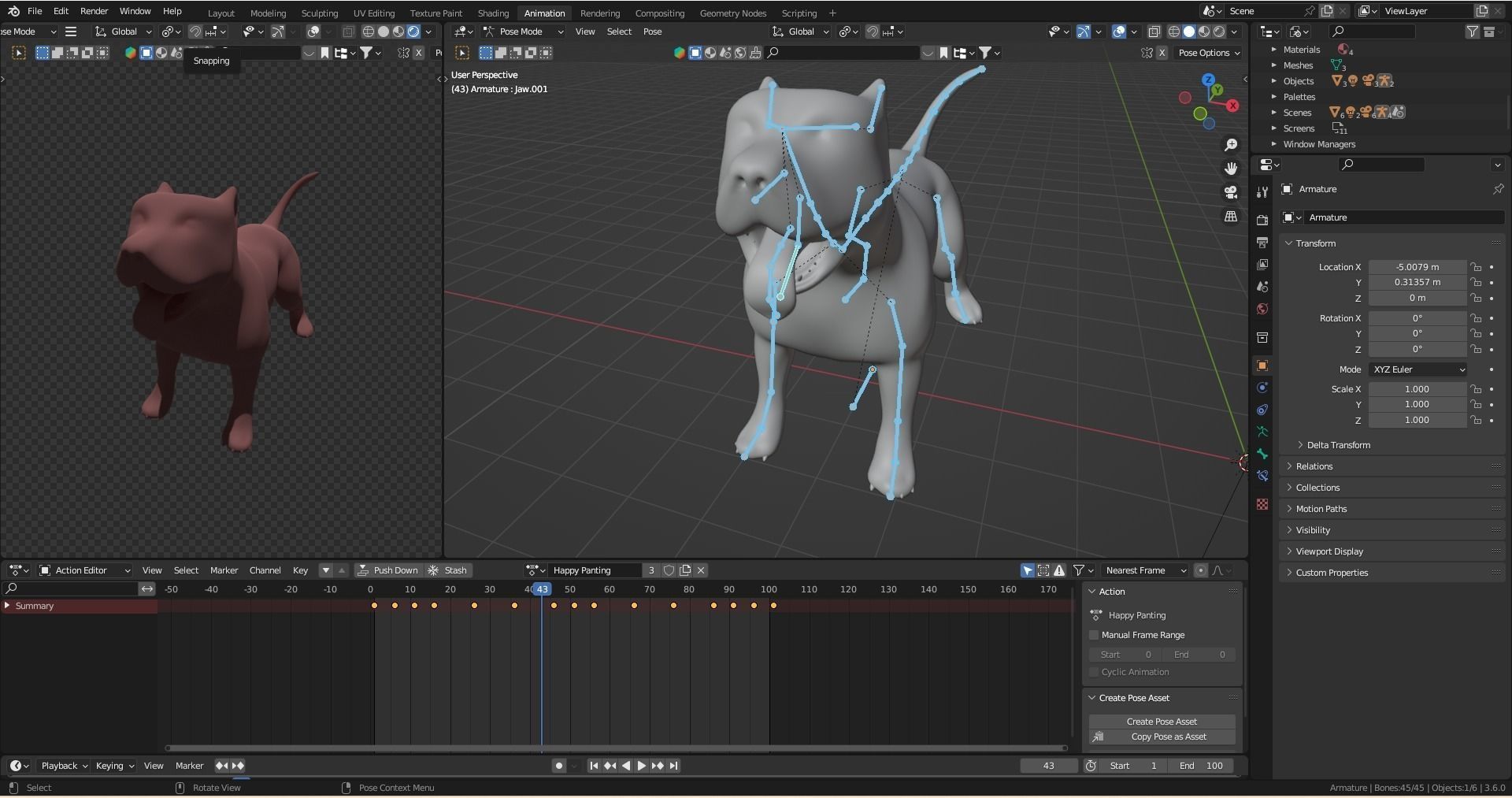 Animation Sequence Preset Loops Low-poly 3D model_7