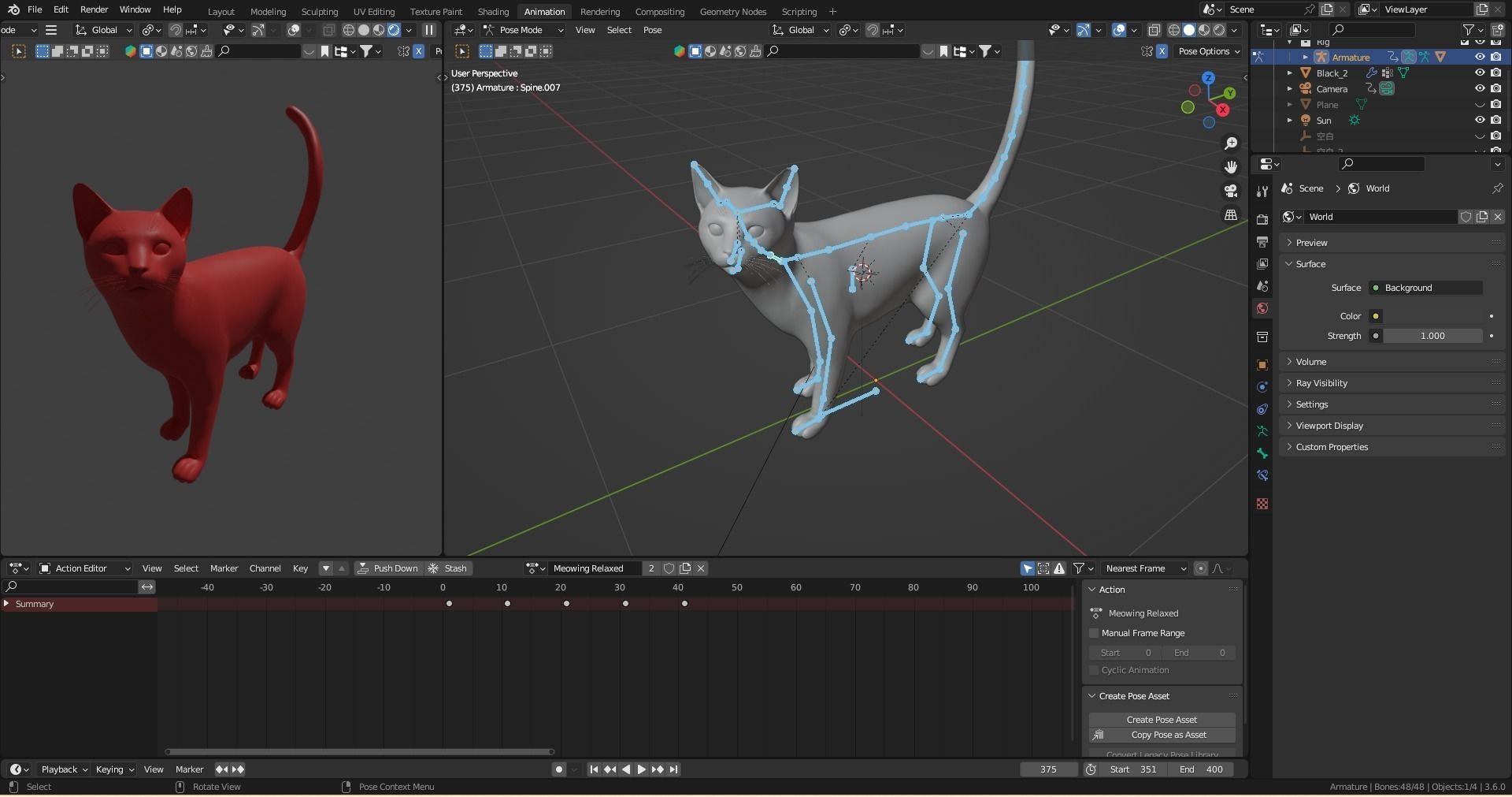 Animation Sequence Preset Loops Low-poly 3D model_4
