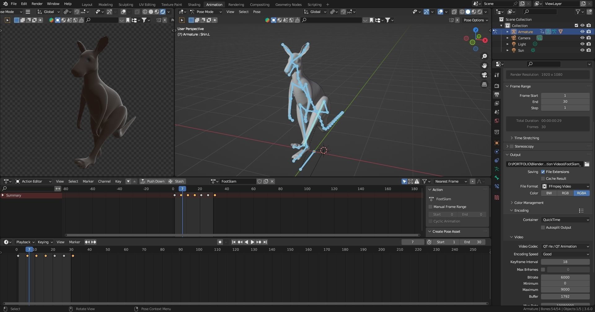 Animation Sequence Preset Loops Low-poly 3D model_10