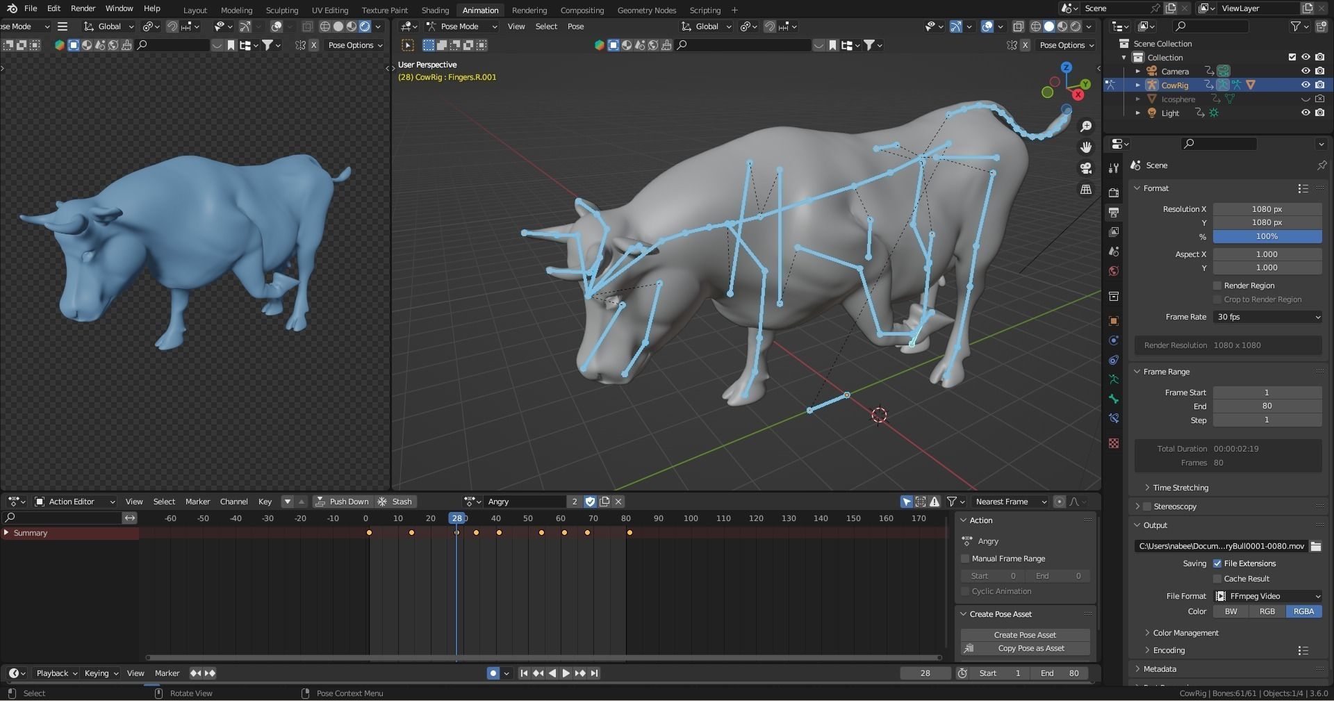 Animation Sequence Preset Loops Low-poly 3D model_5