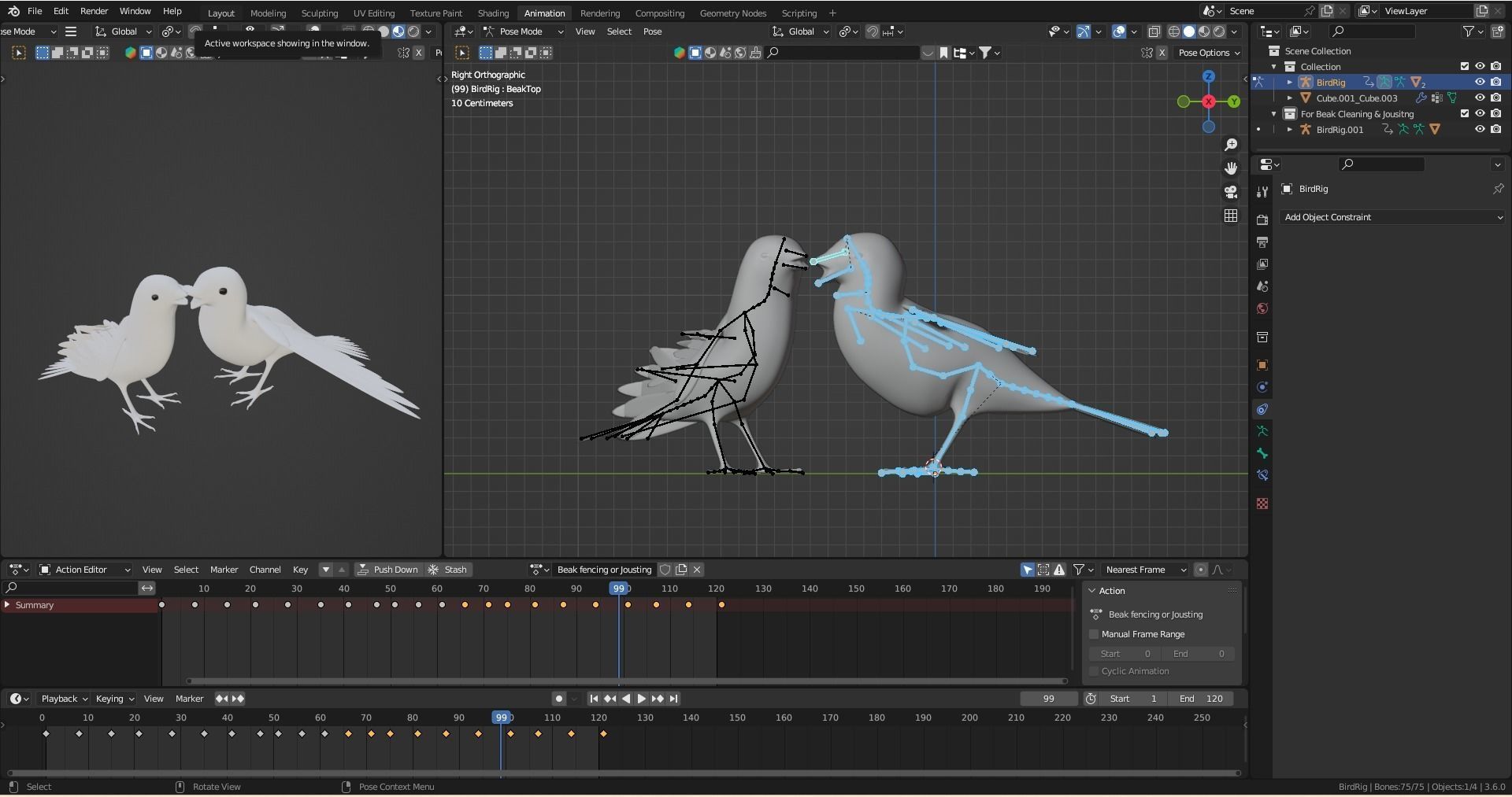 Animation Sequence Preset Loops Low-poly 3D model_3