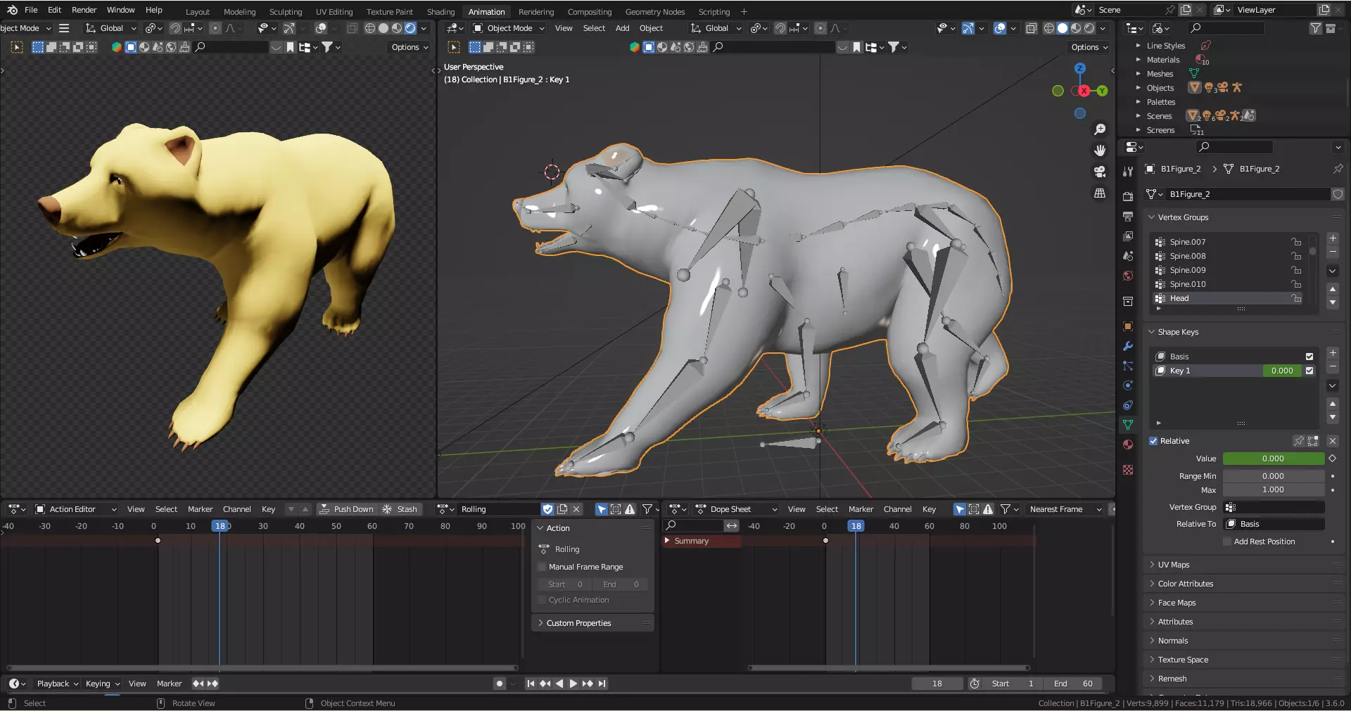 Animation Sequence Preset Loops Low-poly 3D model_0