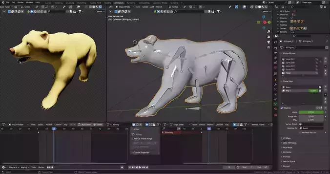 Animation Sequence Preset Loops Low-poly 3D model