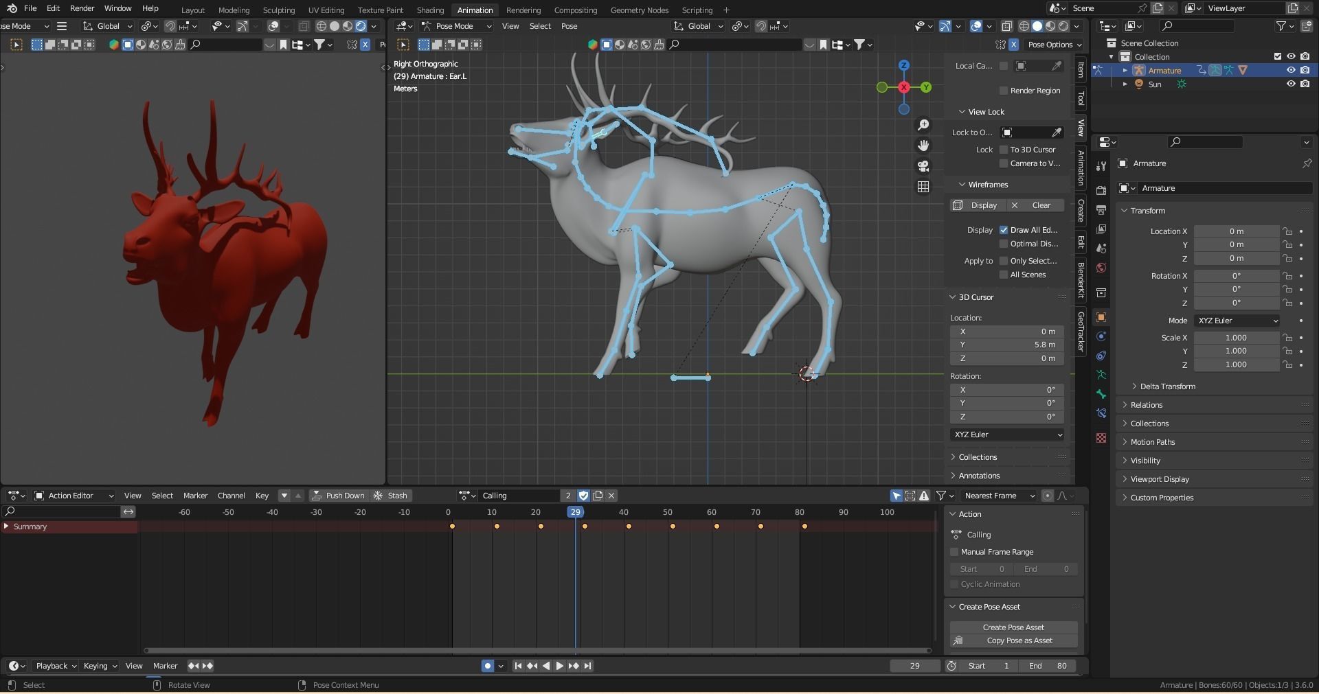 Animation Sequence Preset Loops Low-poly 3D model_6