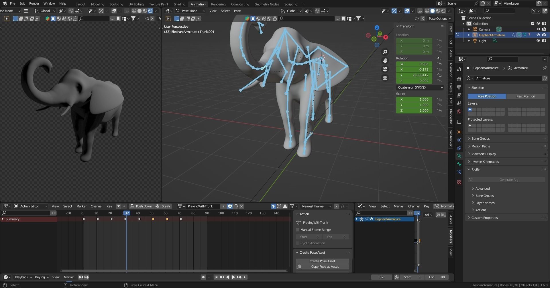 Animation Sequence Preset Loops Low-poly 3D model_8