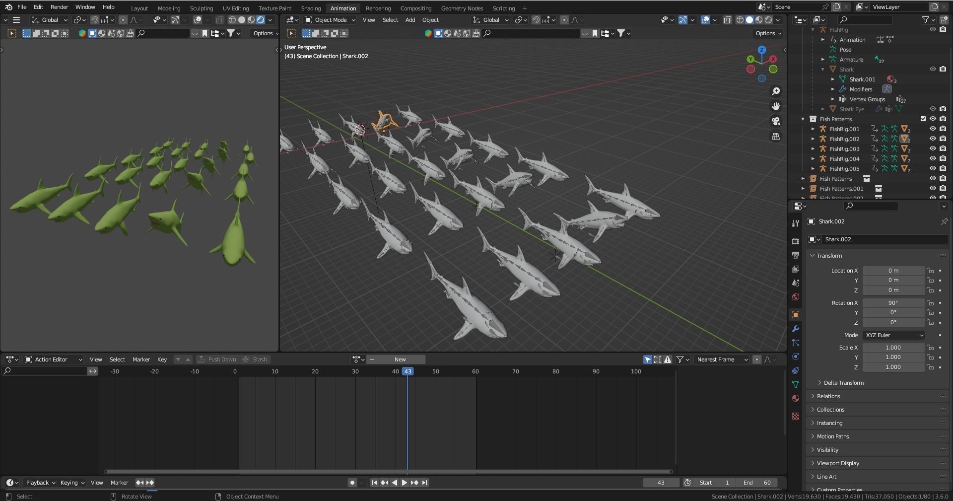Animation Sequence Preset Loops Low-poly 3D model_9