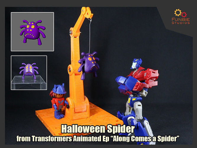 Halloween Spider from Transformers Animated Free 3D print model
