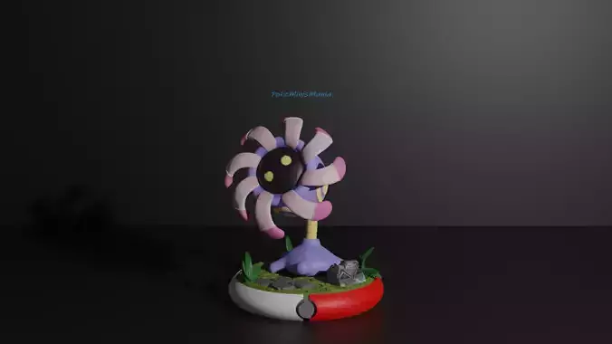 Lileep pokemon 3D print model