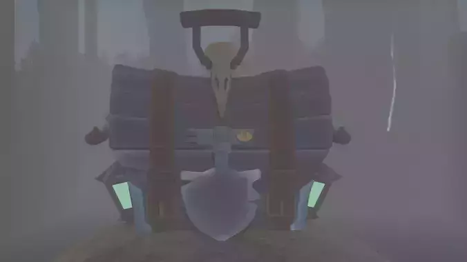 Chest Game Ready Low Poly 3D Model