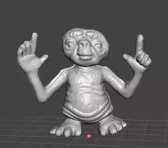ET 1982 PVC PLASTIC GASHAPON TOY FIGURE ALIEN 80s 3D print model