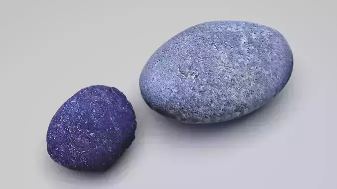 Two Galaxy Rocks 3D model