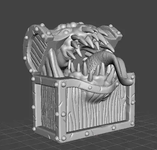 MIMIC CHEST MINIATURE MODEL FOR FANTASY GAMES DND RPG