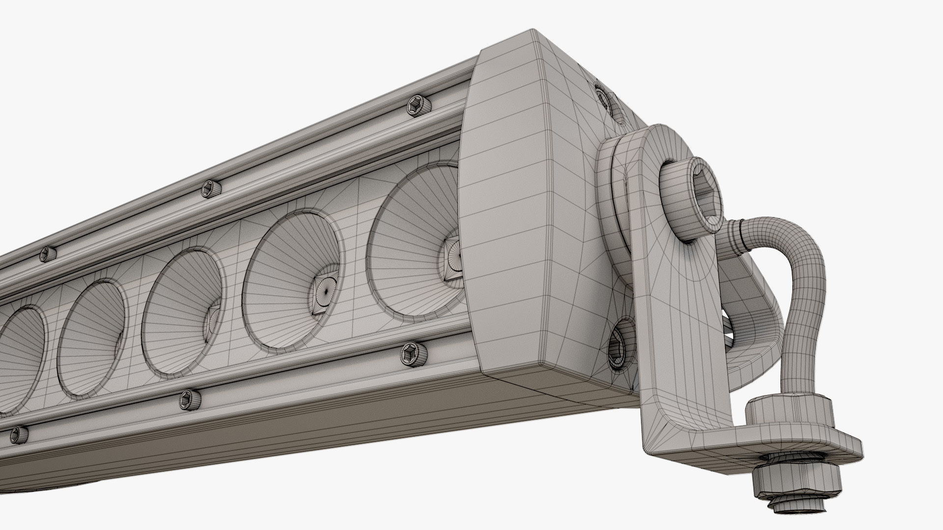 Medium LED Light Bar V2 3D model_16