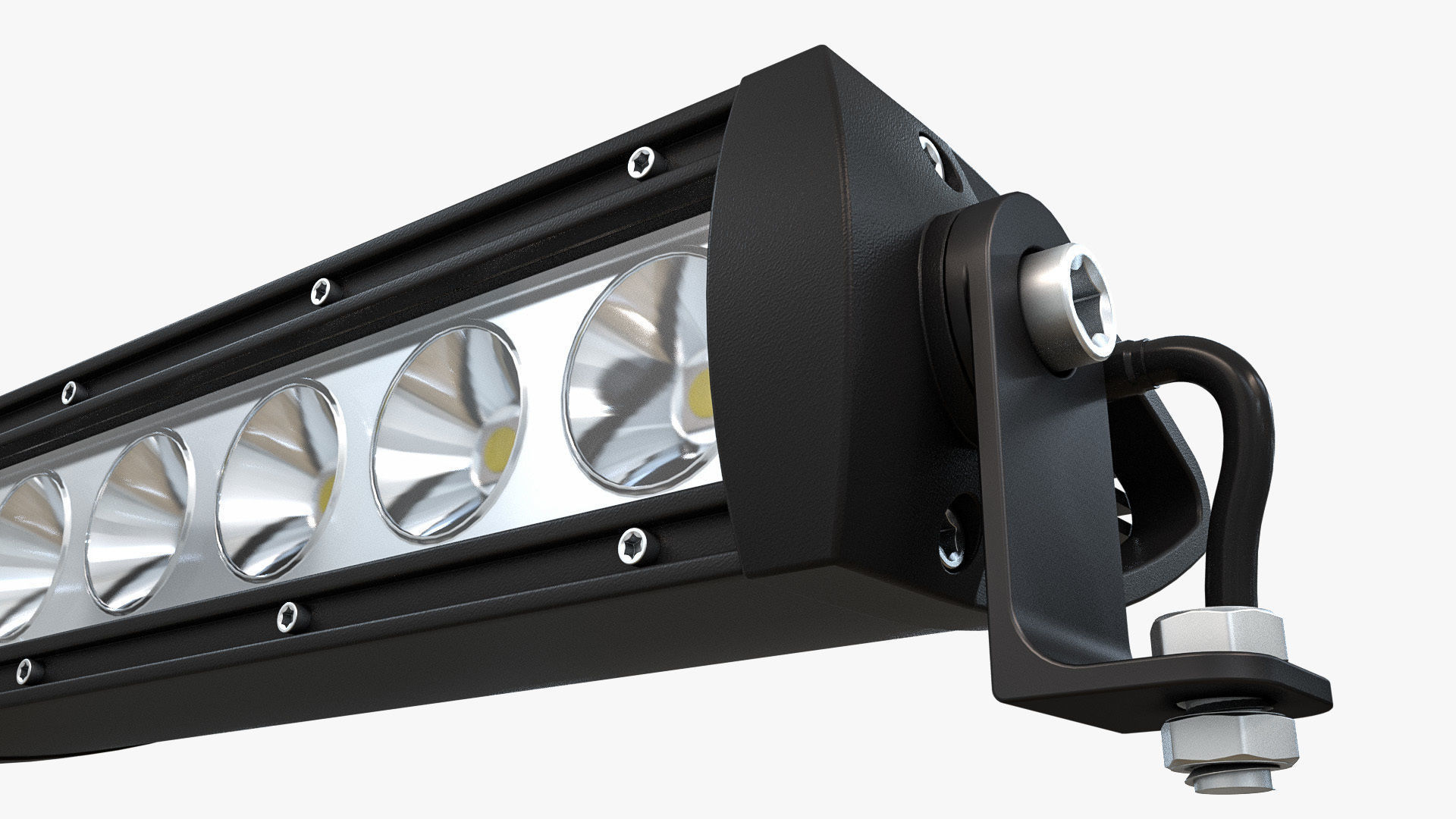 Medium LED Light Bar V2 3D model_8