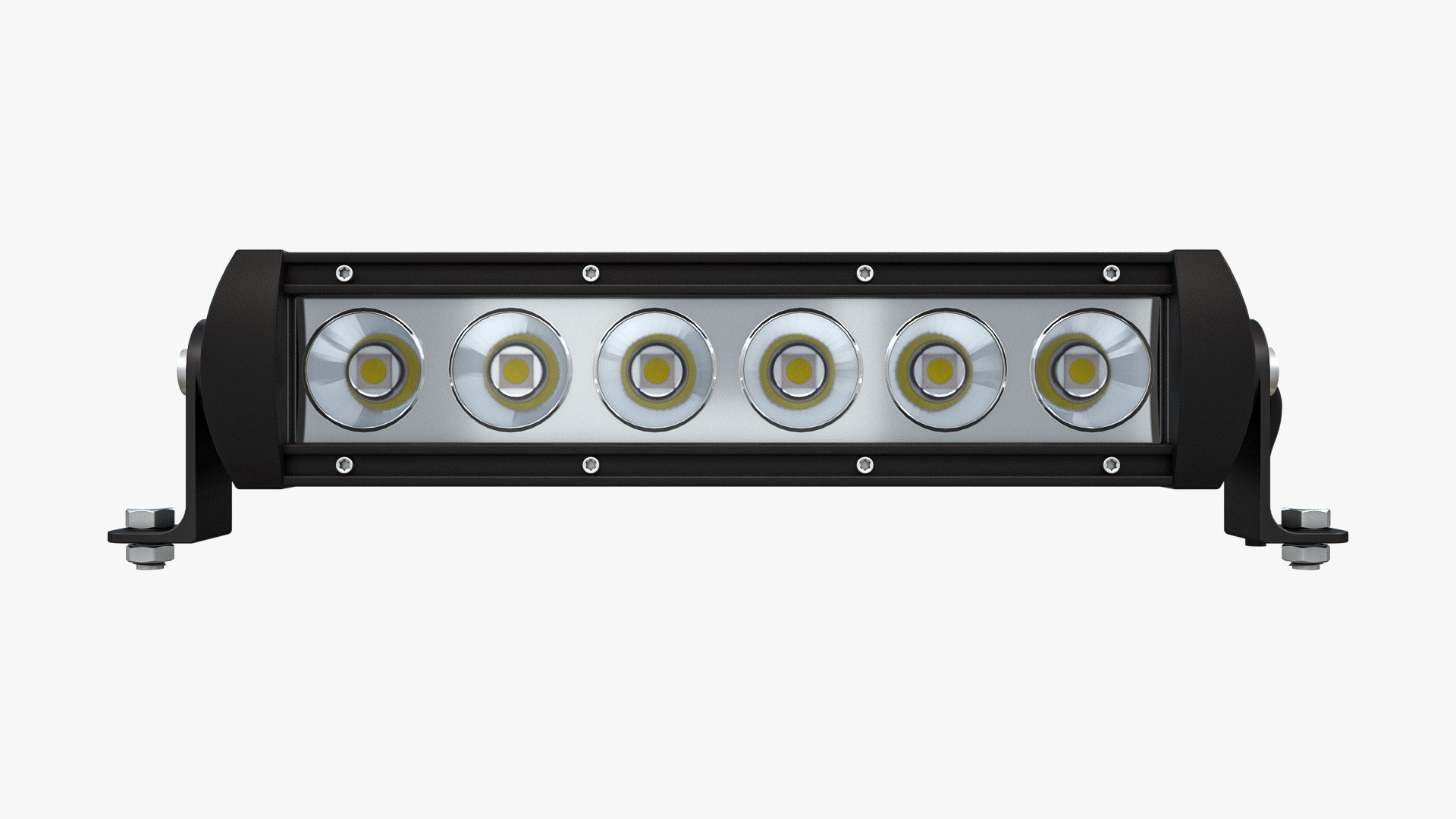 Medium LED Light Bar V2 3D model_2