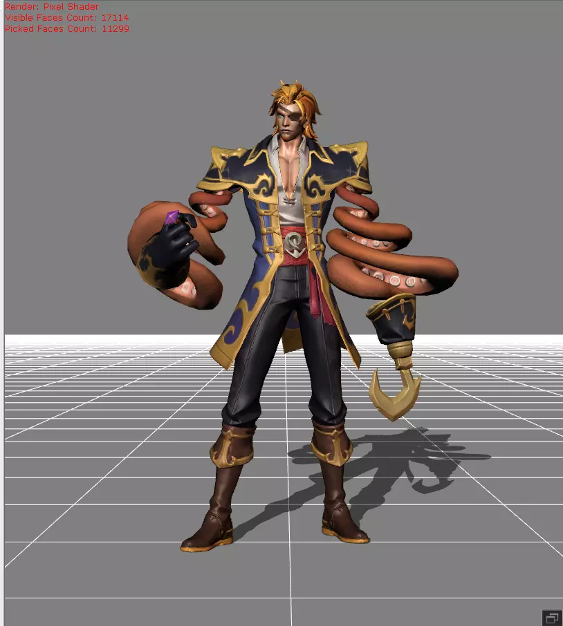 Khufra Iron Hook Skin Low-poly 3D model
