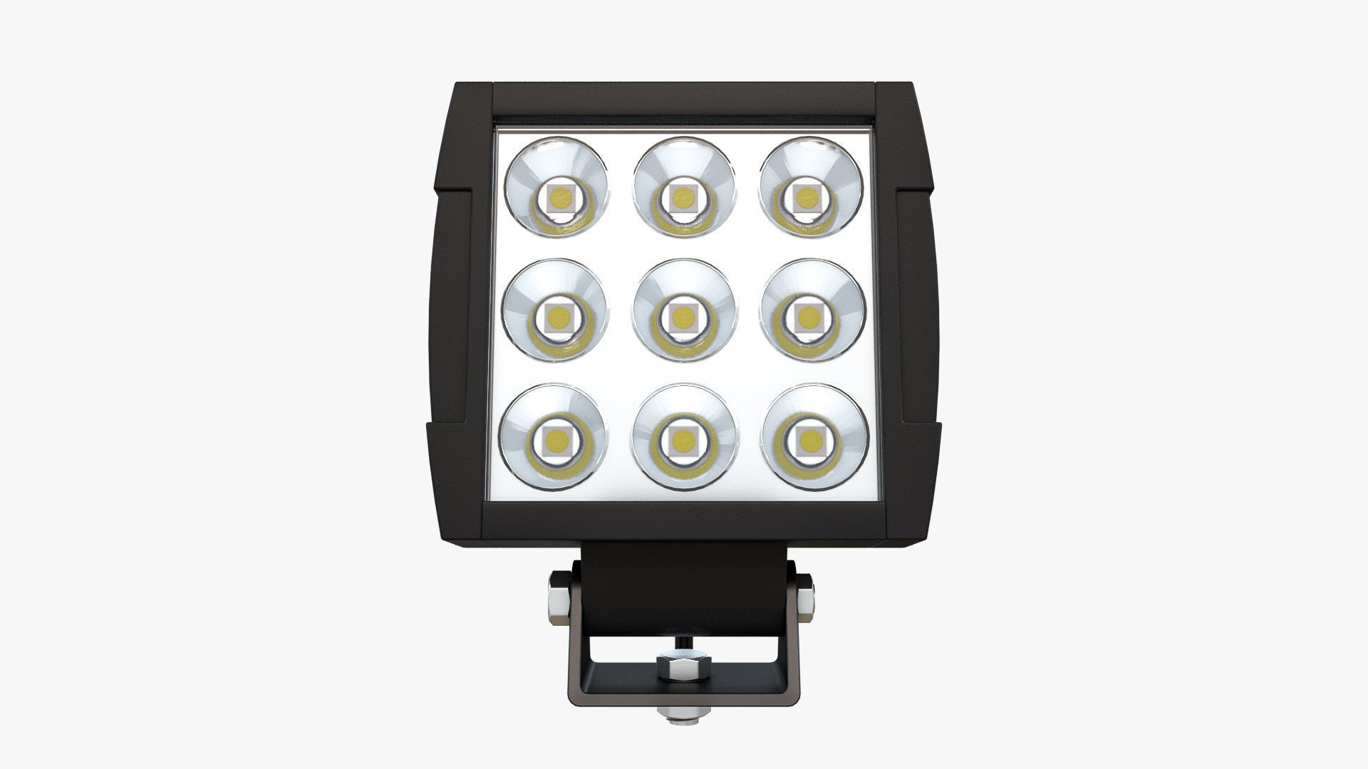 Small LED Light Bar V2 3D model_2