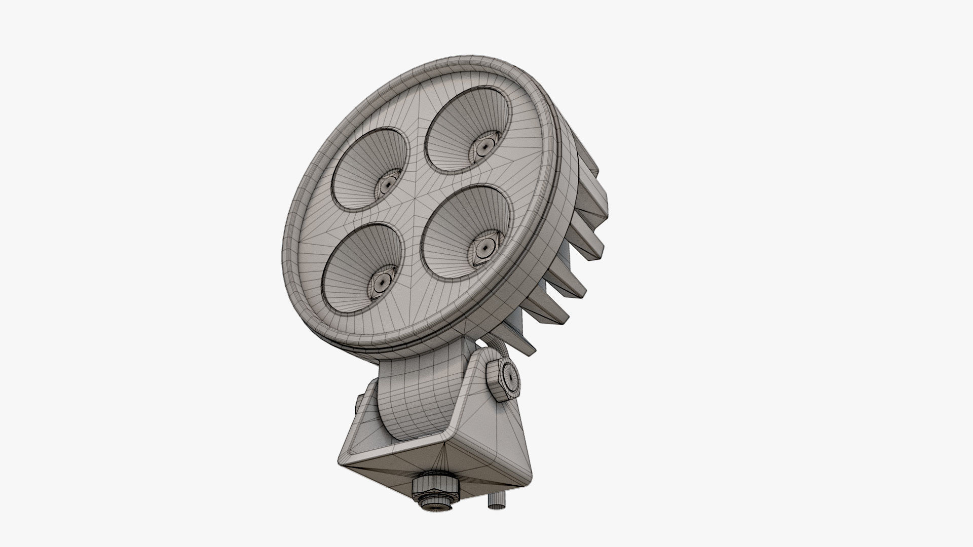 Circular LED Light Bar V2 3D model_12