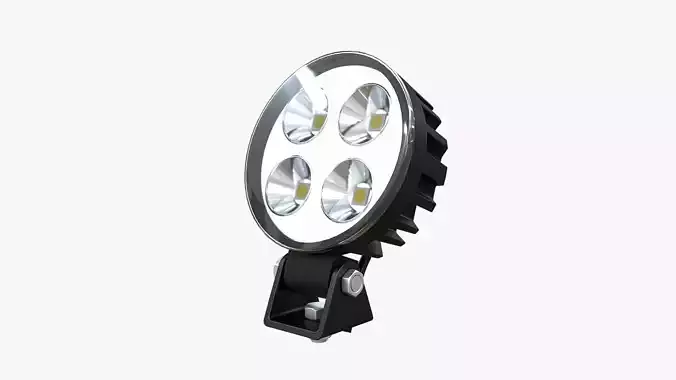 Circular LED Light Bar V2 3D model