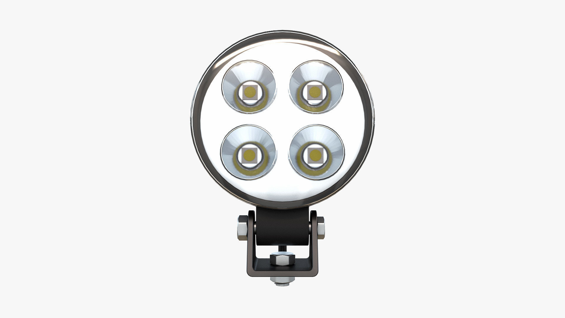 Circular LED Light Bar V2 3D model_2