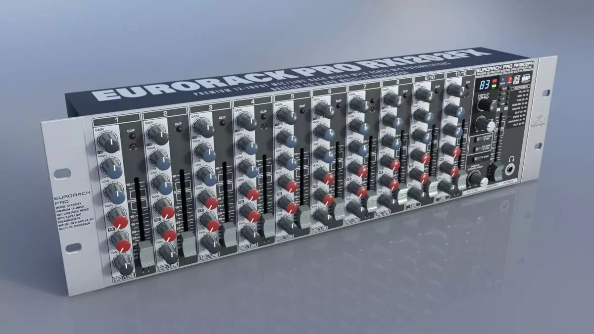 Behringer Eurorack Pro RX1202FX 3D model_0