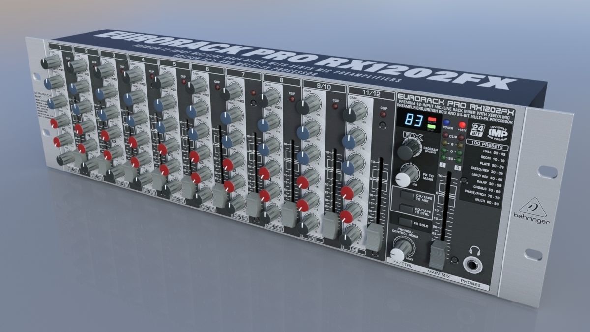 Behringer Eurorack Pro RX1202FX 3D model_2
