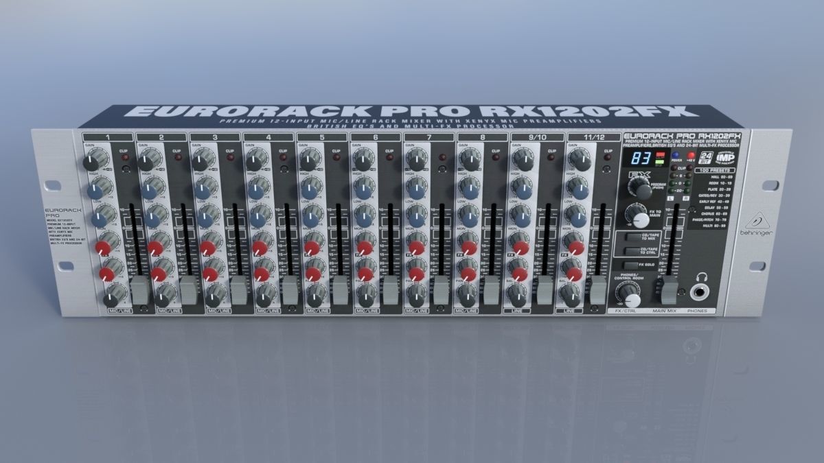 Behringer Eurorack Pro RX1202FX 3D model_1