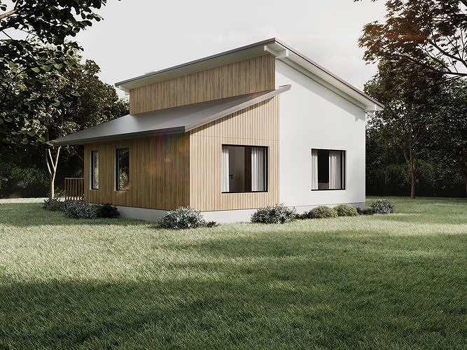 Cabin II House by FGM 3D model 7