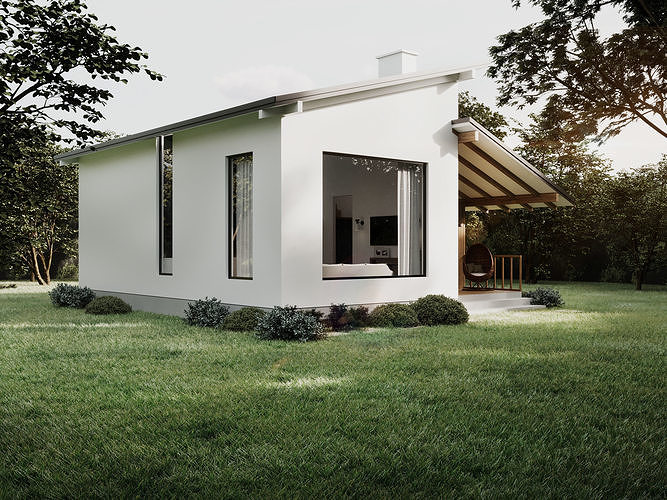 Cabin II House by FGM 3D model 6