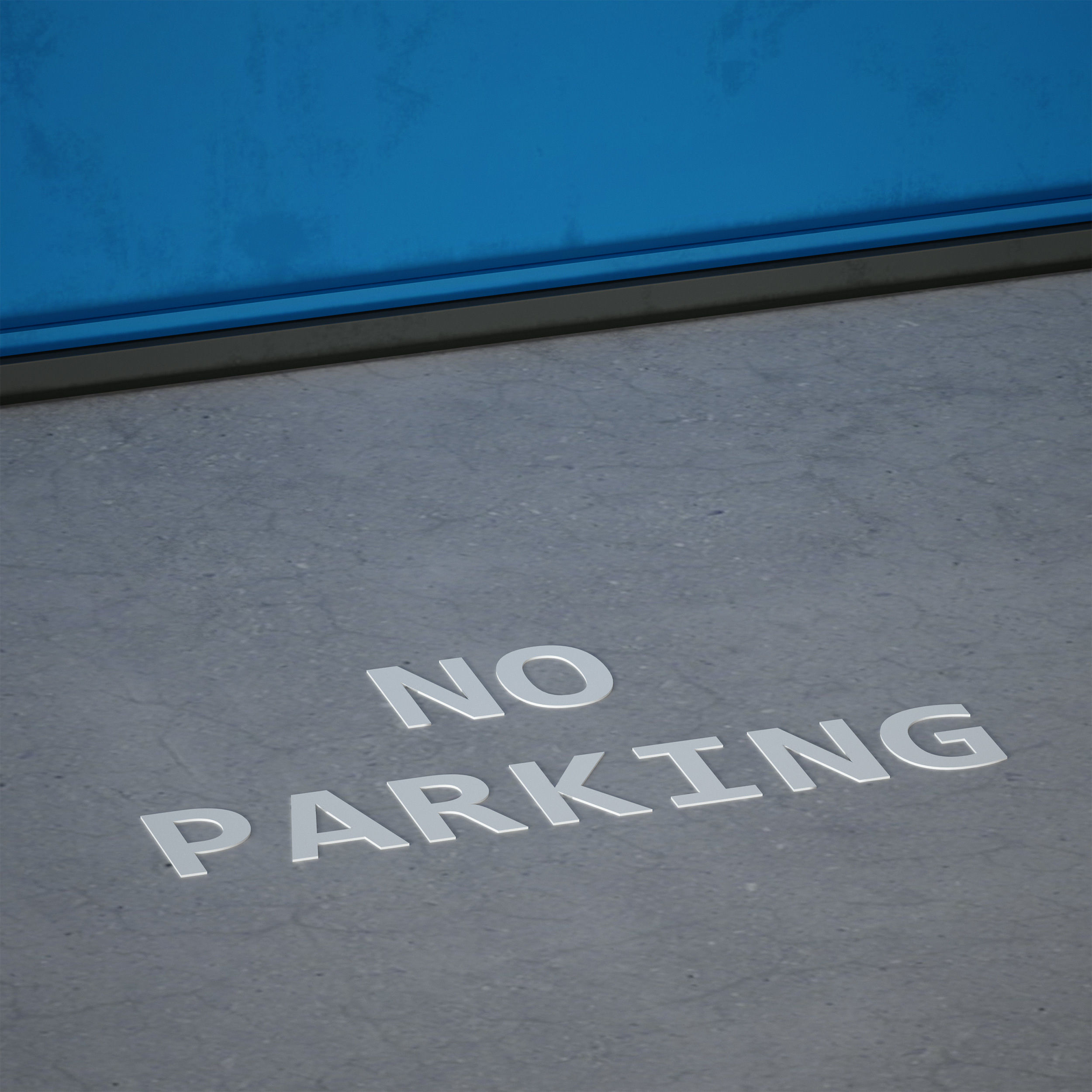 Garage doors - entrance 3D model_14