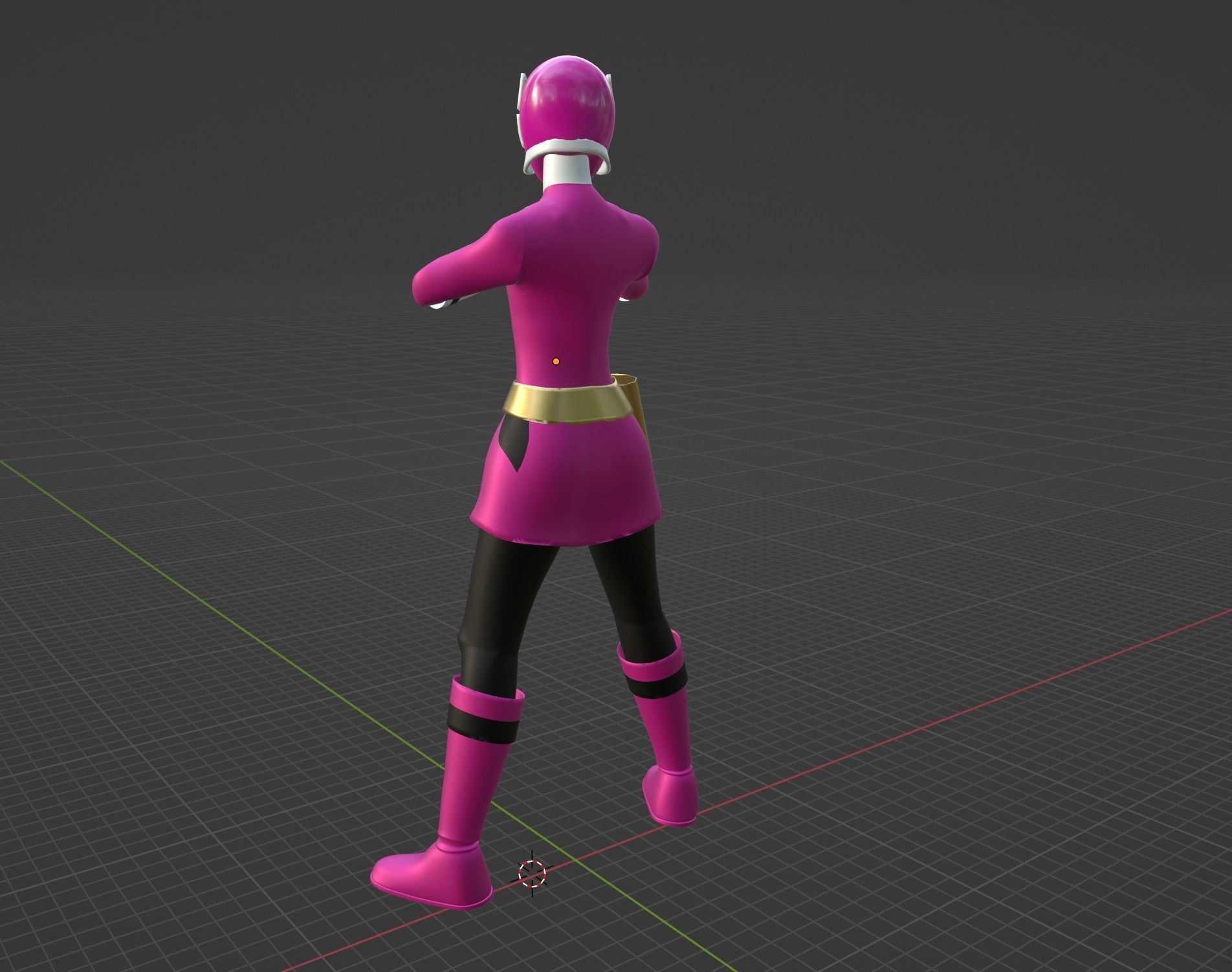 Pink Samurai Ranger - Power Rangers Samurai 3D model rigged | CGTrader