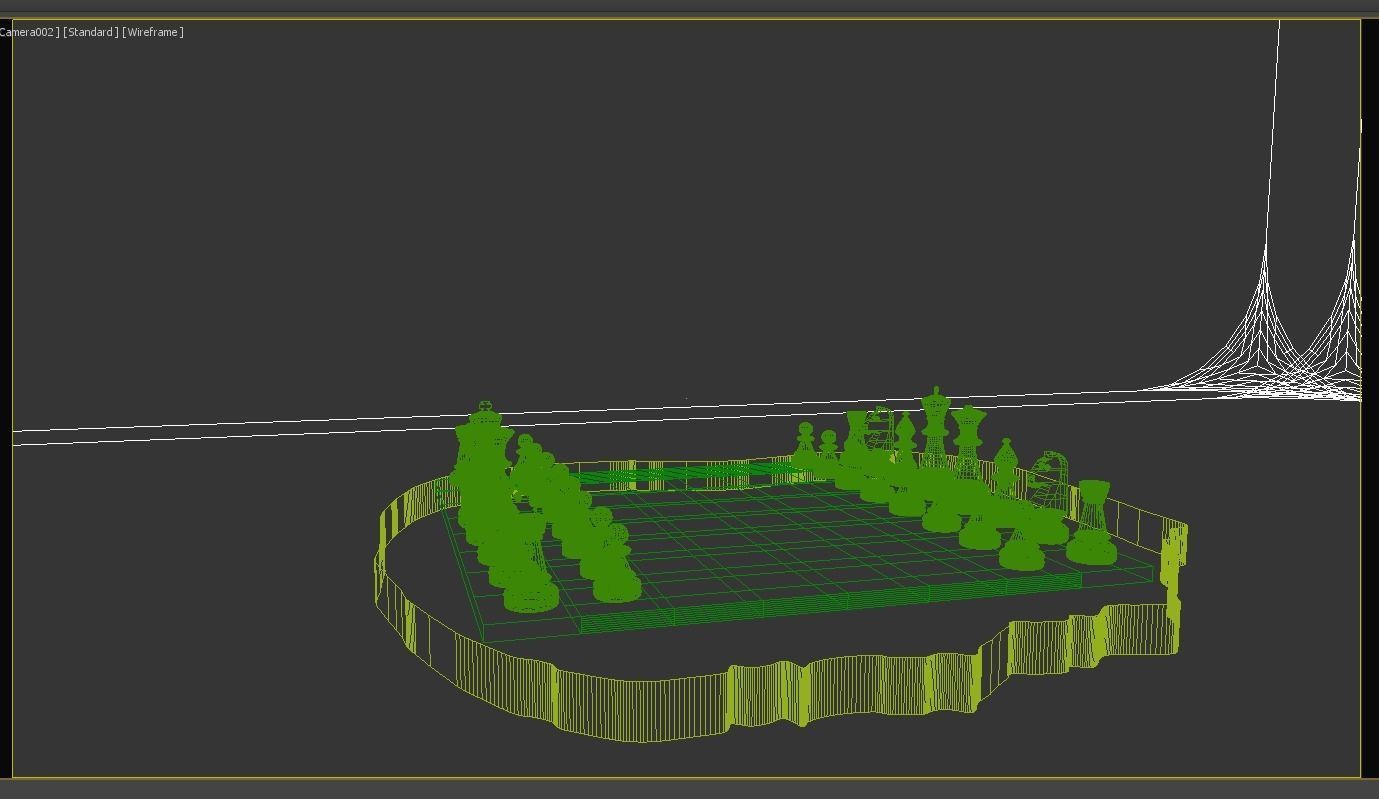 Chess Board Design 3D model_3