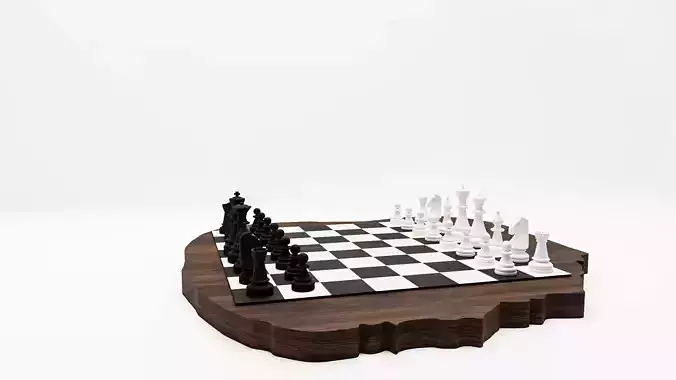 Chess Board Design 3D model