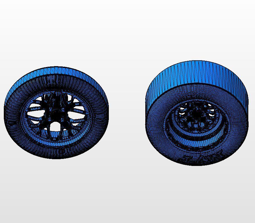 Set of wheel KEIZER Slepen for scale model of dragster 3D print model_17