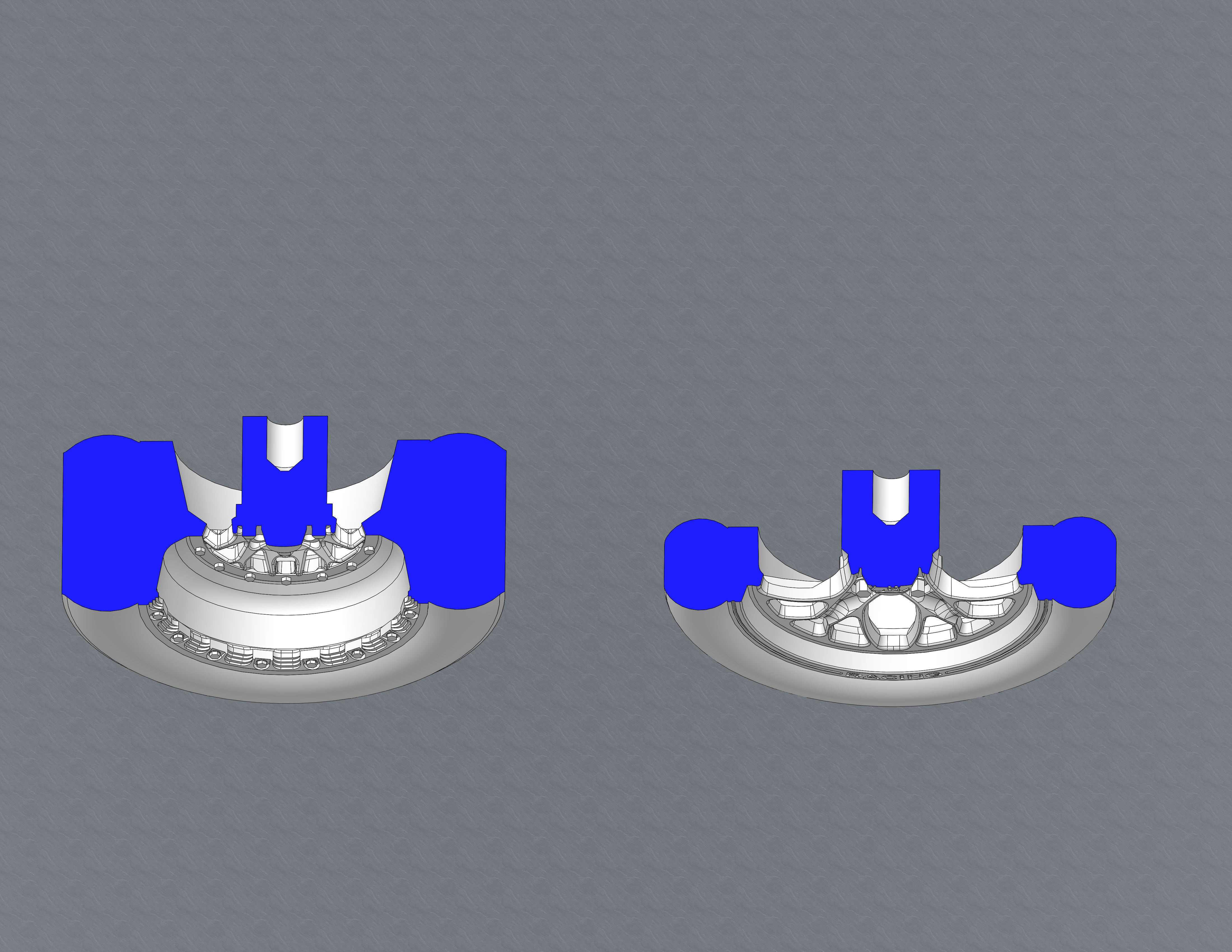 Set of wheel KEIZER Slepen for scale model of dragster 3D print model_16