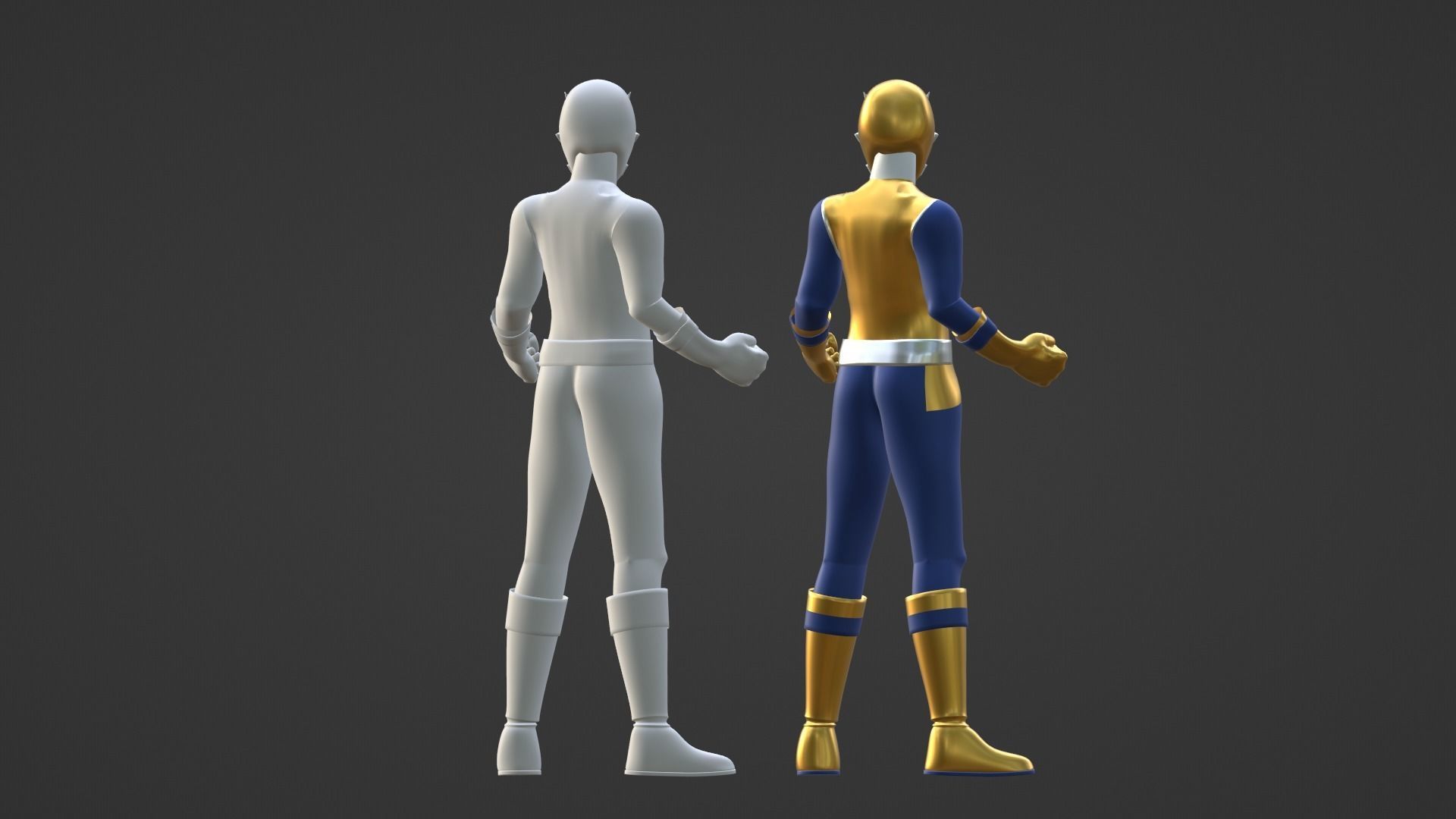 Gold Samurai Ranger - Power Rangers Samurai 3D model_19