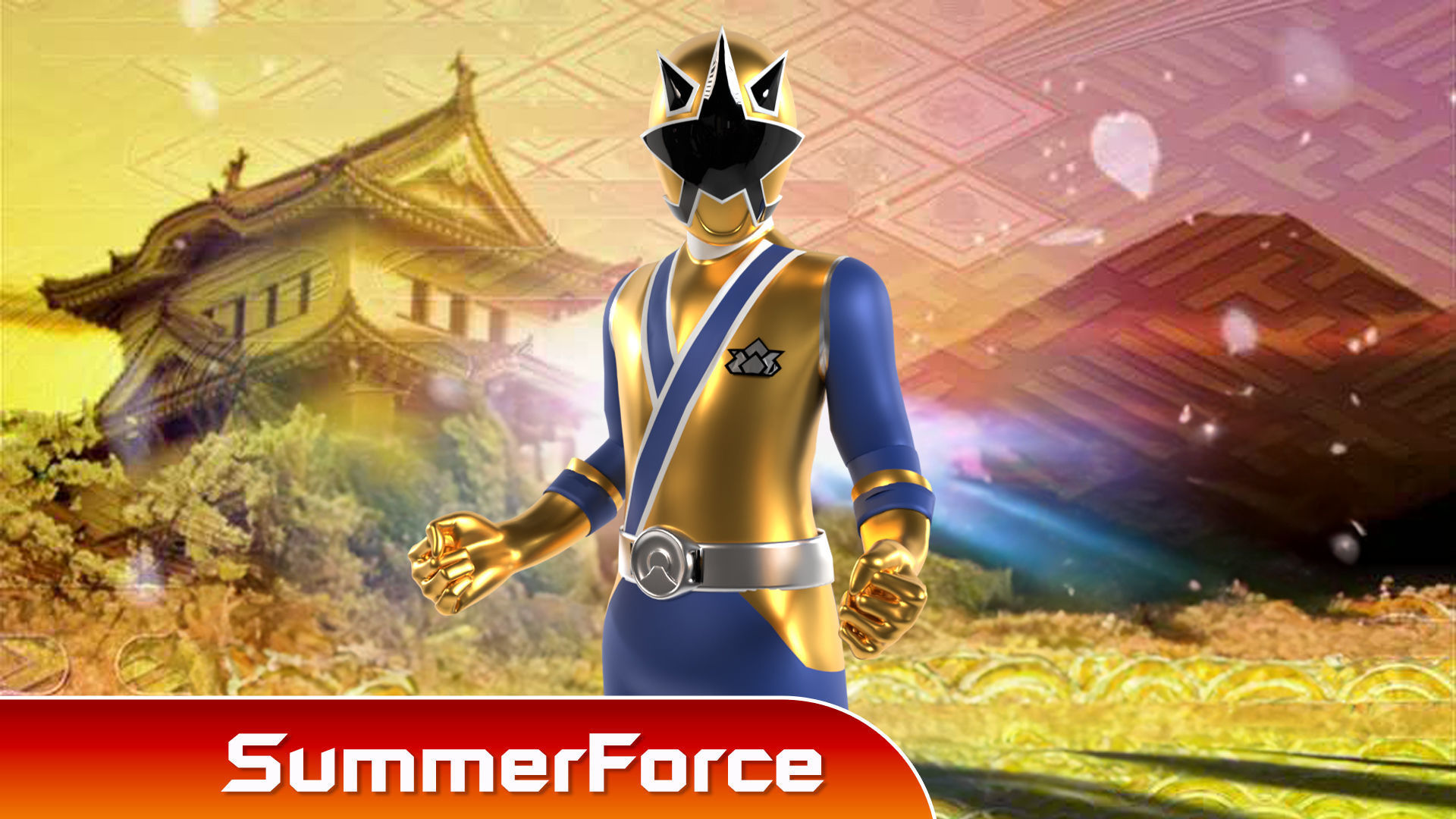 Gold Samurai Ranger - Power Rangers Samurai 3D model_1