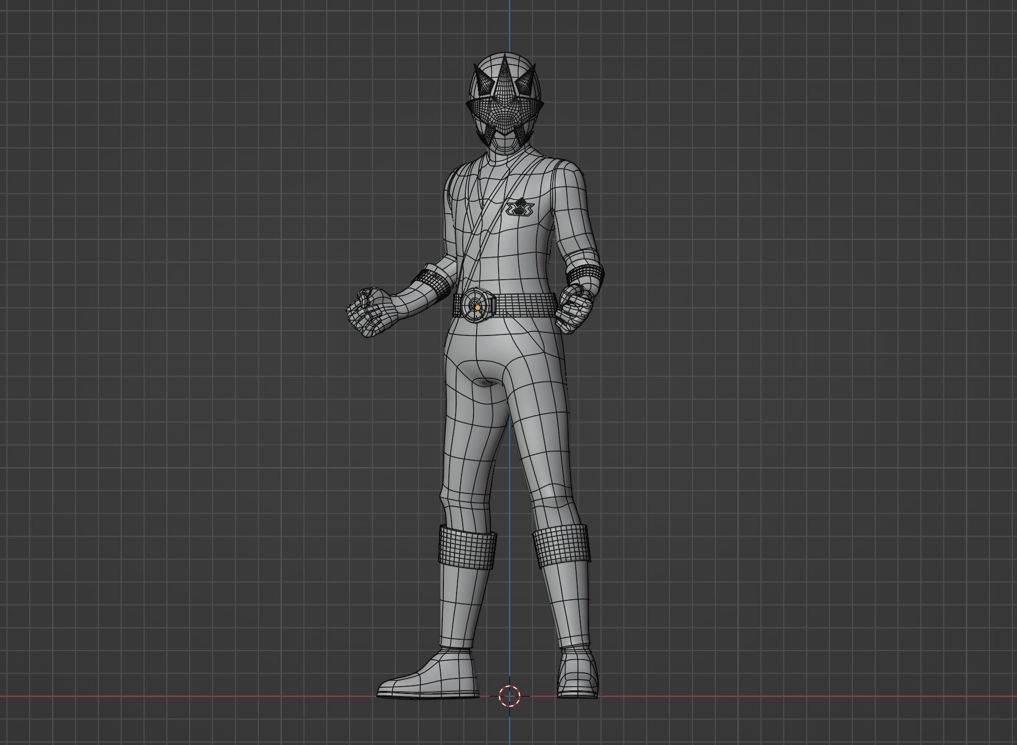 Gold Samurai Ranger - Power Rangers Samurai 3D model_12