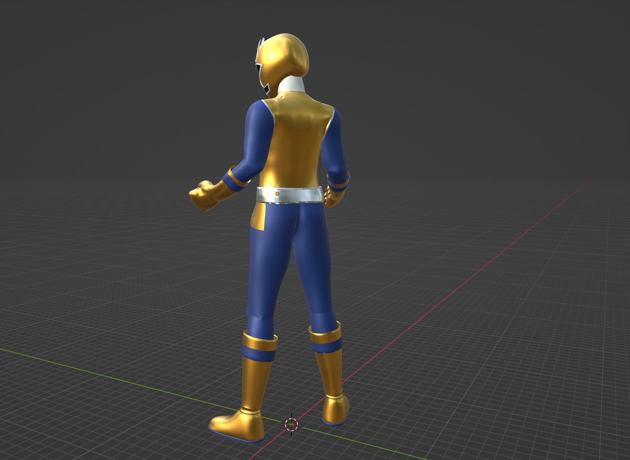 Gold Samurai Ranger - Power Rangers Samurai 3D model_10