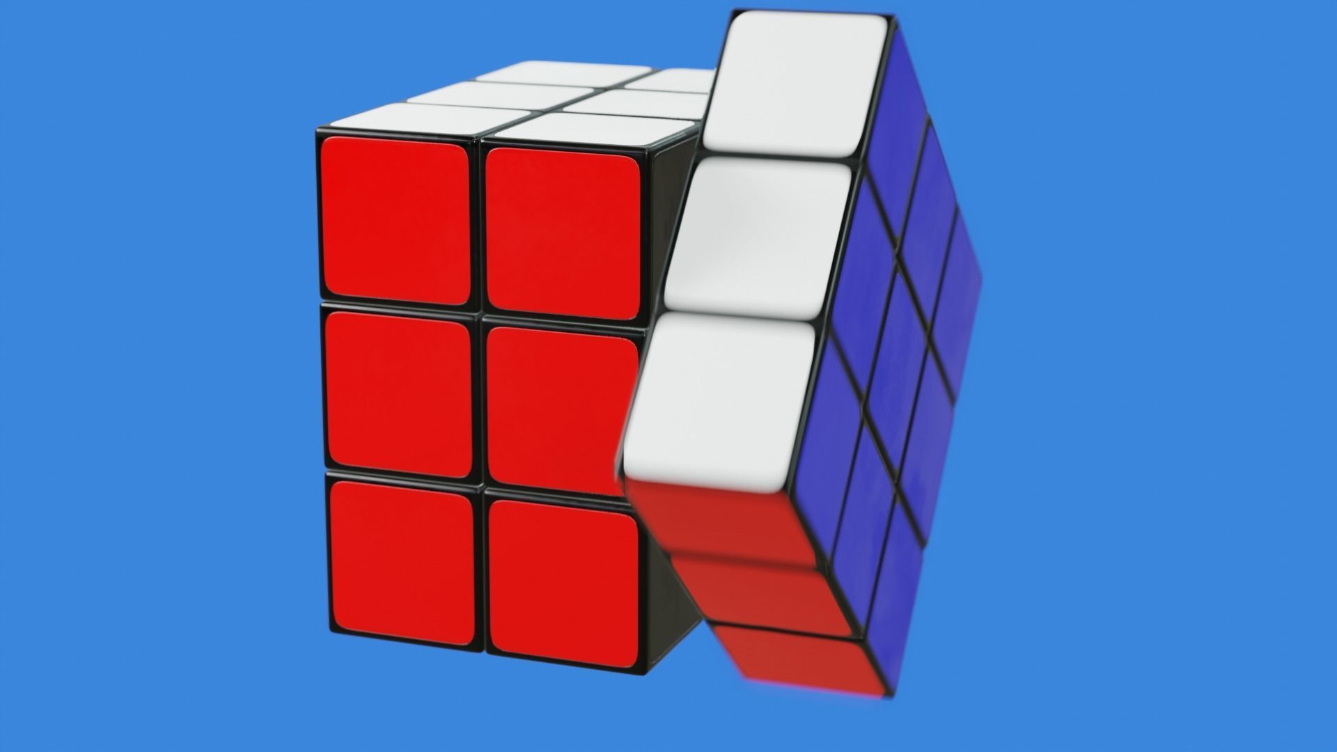 Rubiks Cube Free 3D model_8