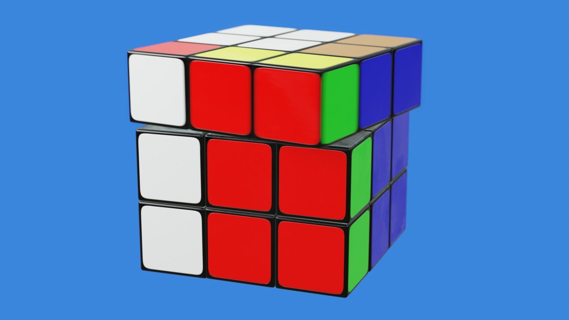 Rubiks Cube Free 3D model_5