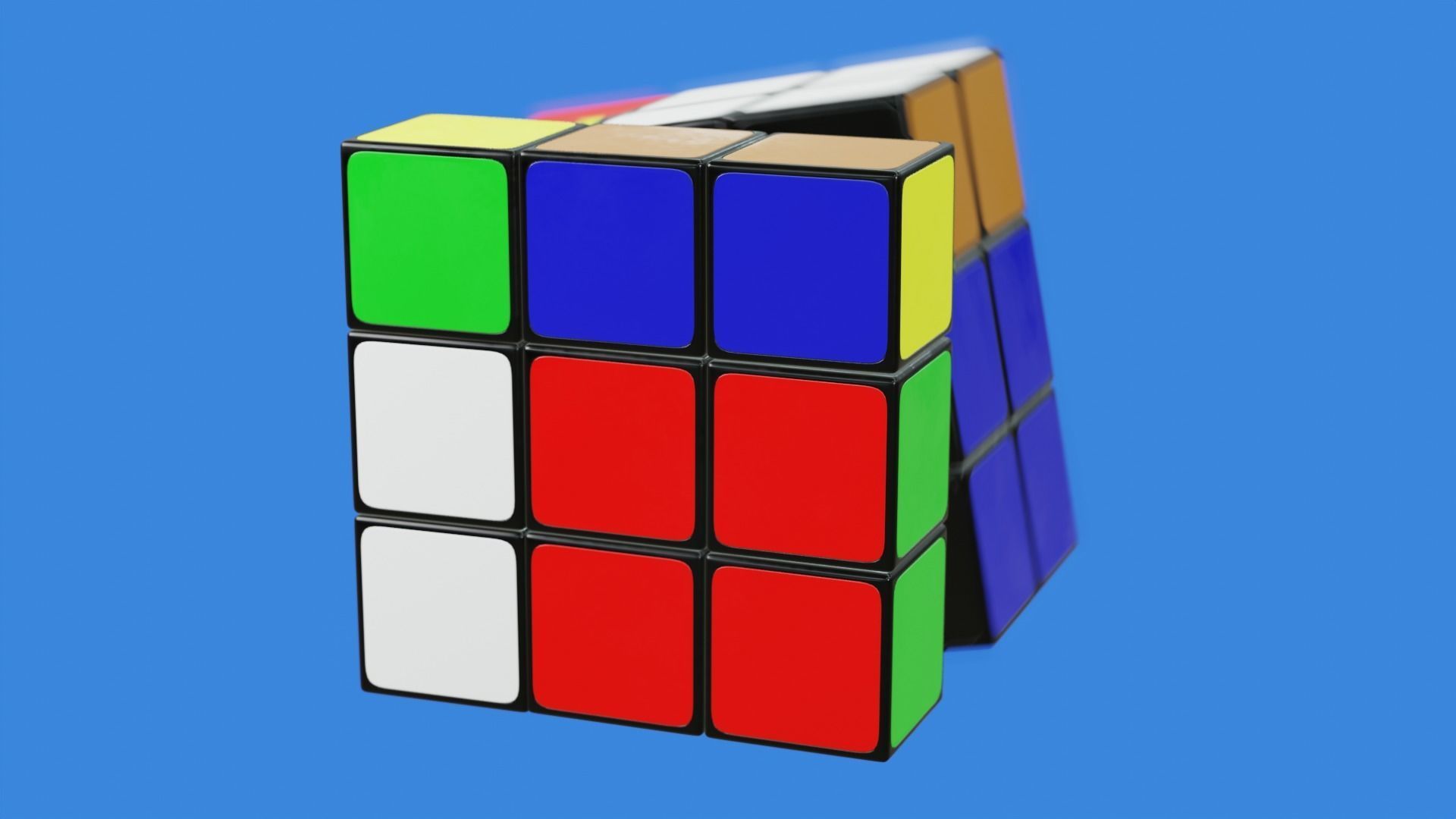 Rubiks Cube Free 3D model_3