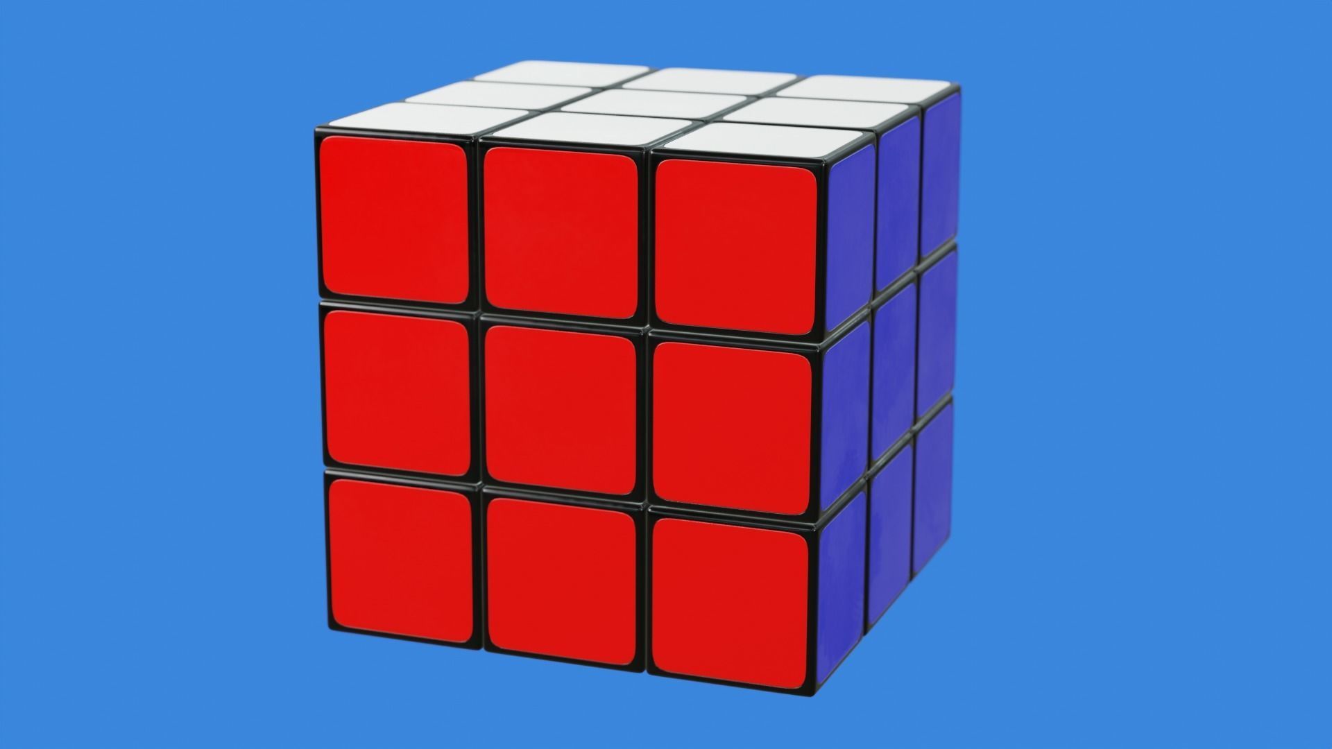 Rubiks Cube Free 3D model_9